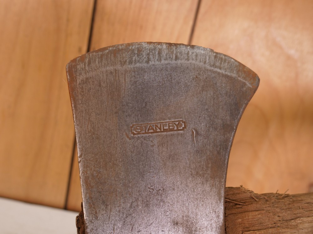 Stanley Vintage Double Bit Axe Head Two Blade Canoe Shaped Old Axe Head