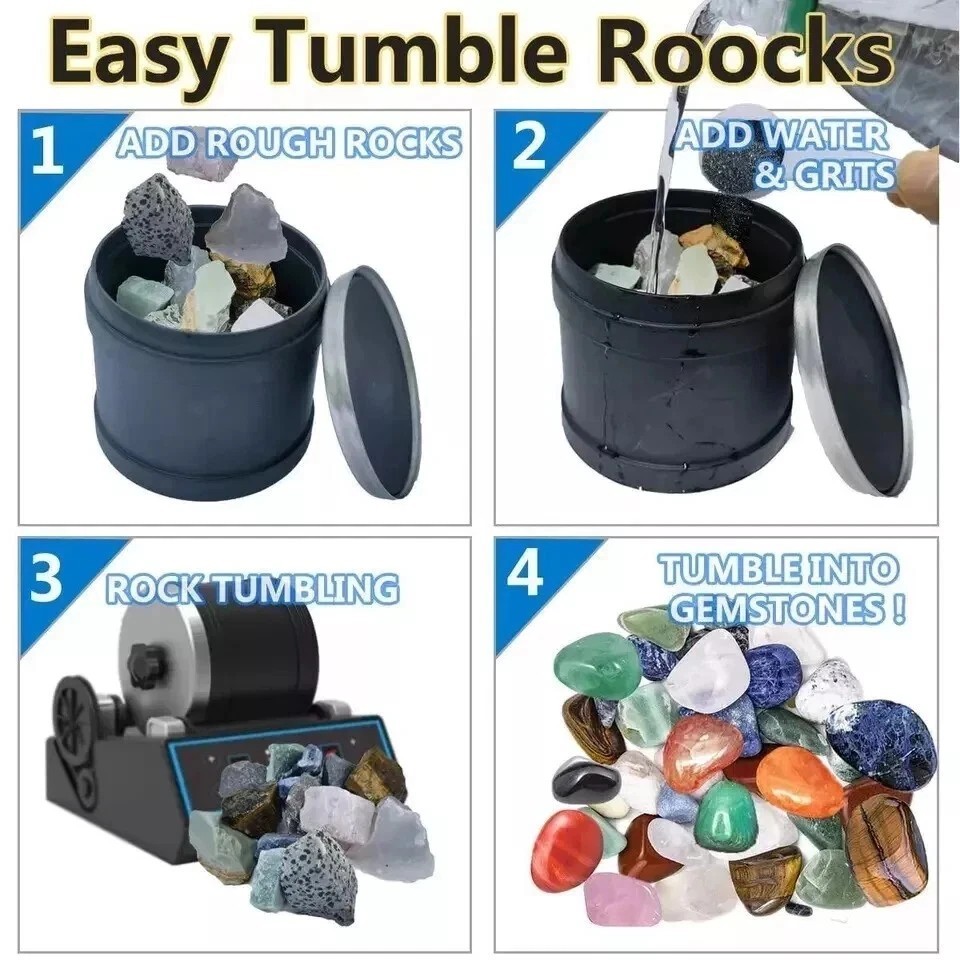 5 LBS 4 step Rock Tumbler