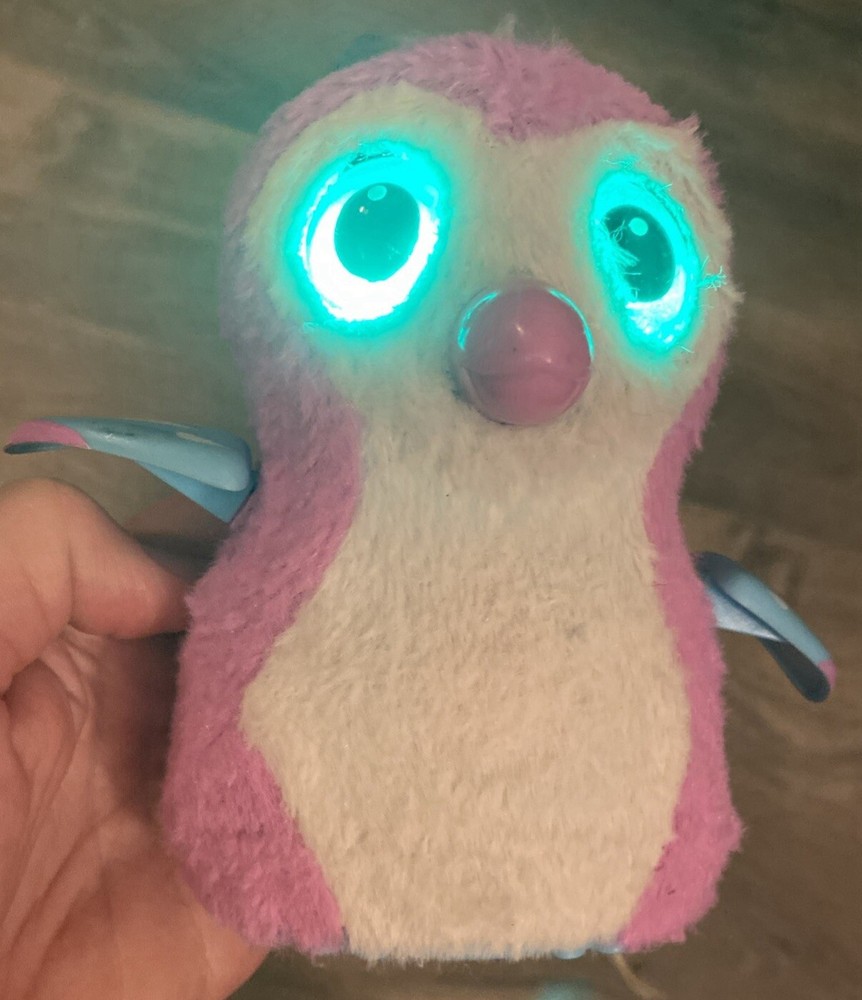 Hatchimals Interactive Penguala Penguin, Pink/White Spin Master Tested Works EUC