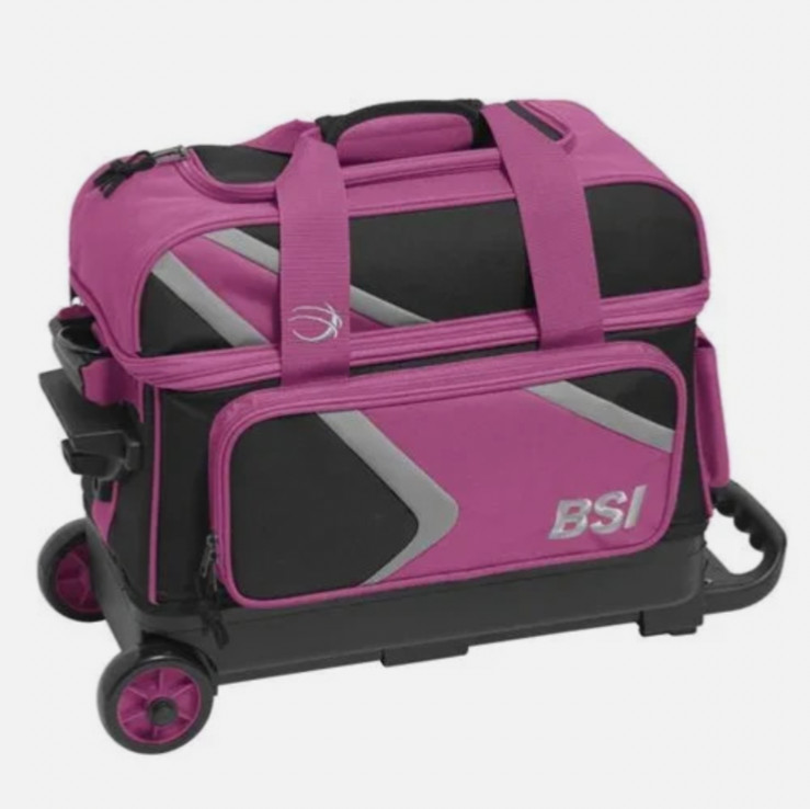 BSI Dash 2 Ball Double Roller Pink Bowling Bag