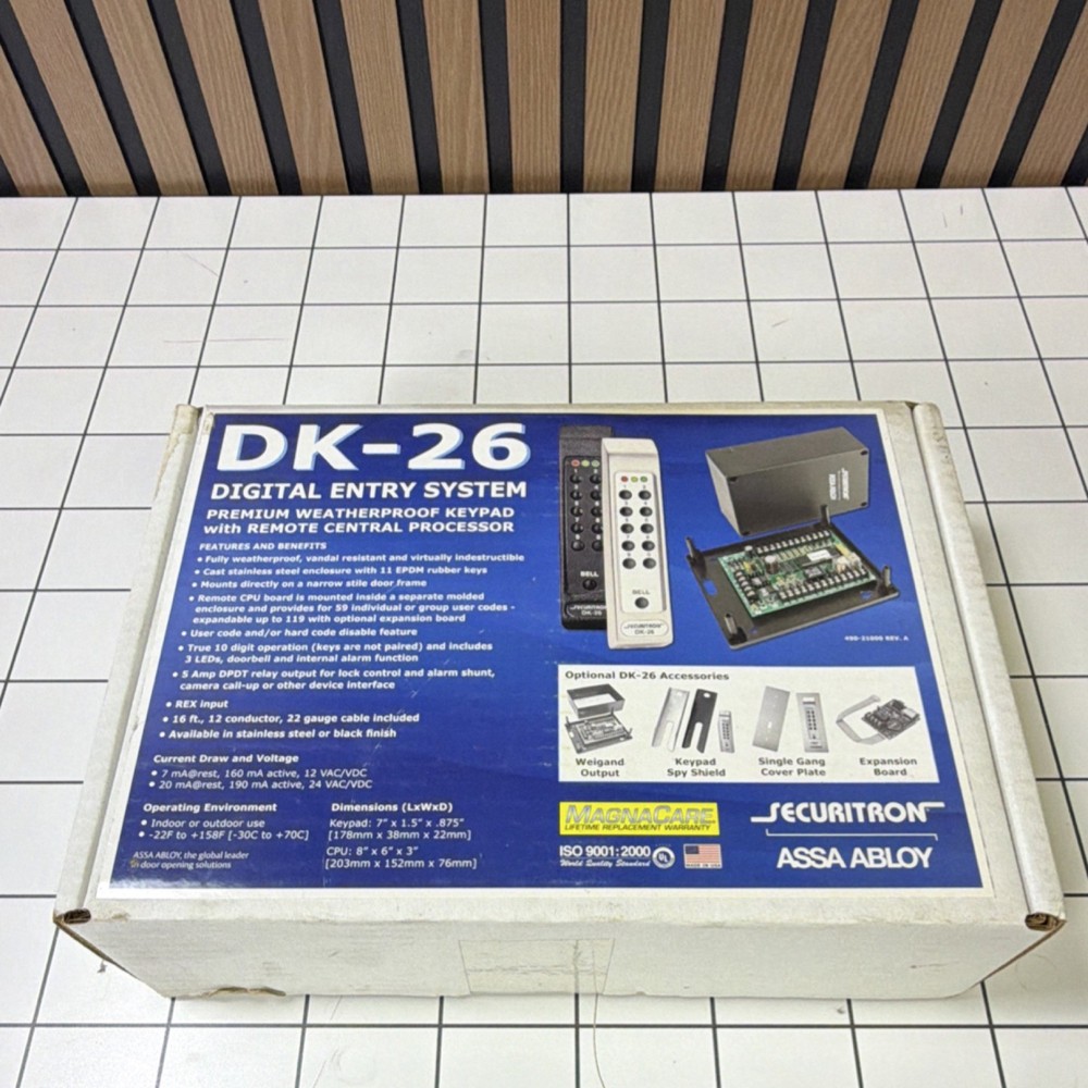Securitron DK-26SS Weatherproof Digital Entry System Remote Central Processor