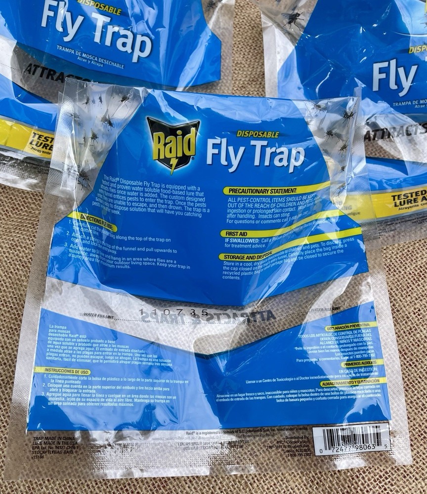 Raid Disposable Fly Trap (3-Pack)