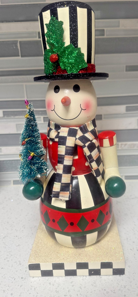 MacKenzie Childs Snowman Nutcracker