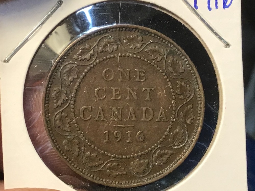 1916 Canada Large Cent, 1 Coin