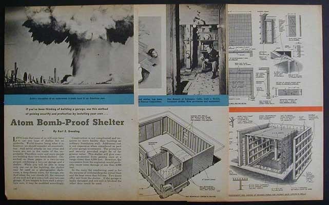 Atomic Bomb Fallout Tornado Shelter/ Garage HowTo build PLANS