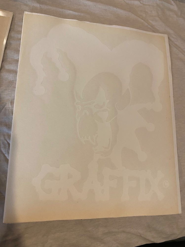 GRAFFIX Evil Jester decal 10" white