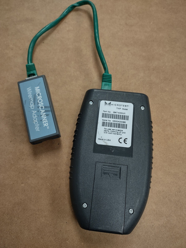 Fluke networks Microtest Microscanner Pro Cable Tester + WIREMAP adapter