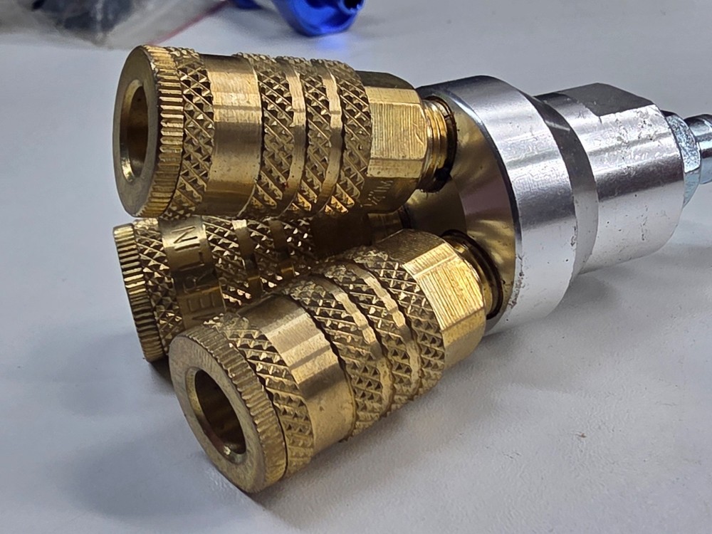 COMPRESSED AIR MAINFOLD – 3-way quick coupling splitter – air compressor – tools