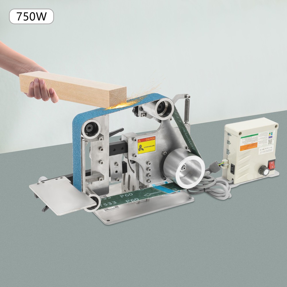 Adjustable Electric Belt Sander 36"x2" Variable Speed 0-5000RPM
