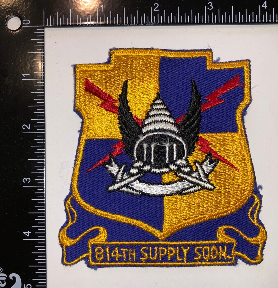 USAF US Air Force 814th Supply Squadron Patch