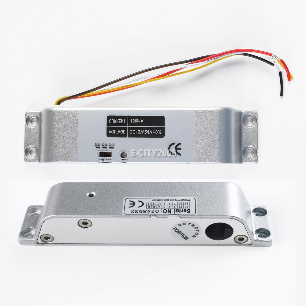 Electric Drop Bolt Lock Security System Fail-Safe Control Easy To Install DC12V