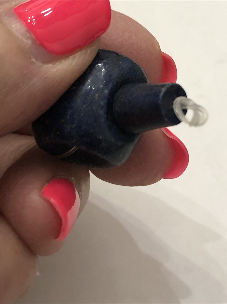 One (1) Tibetan Lapis 3 Hole Guru Bead