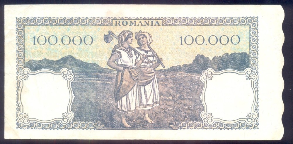 ROMANIA 100000 Lei 1946 P58