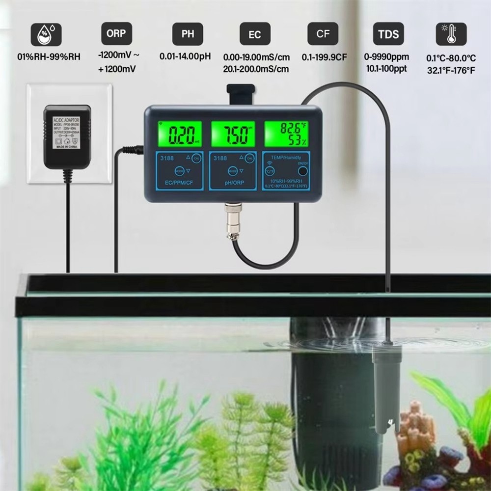 Tuya WiFi 7 In1 Water Quality Tester Multi-Parameter Water Analyzer4041