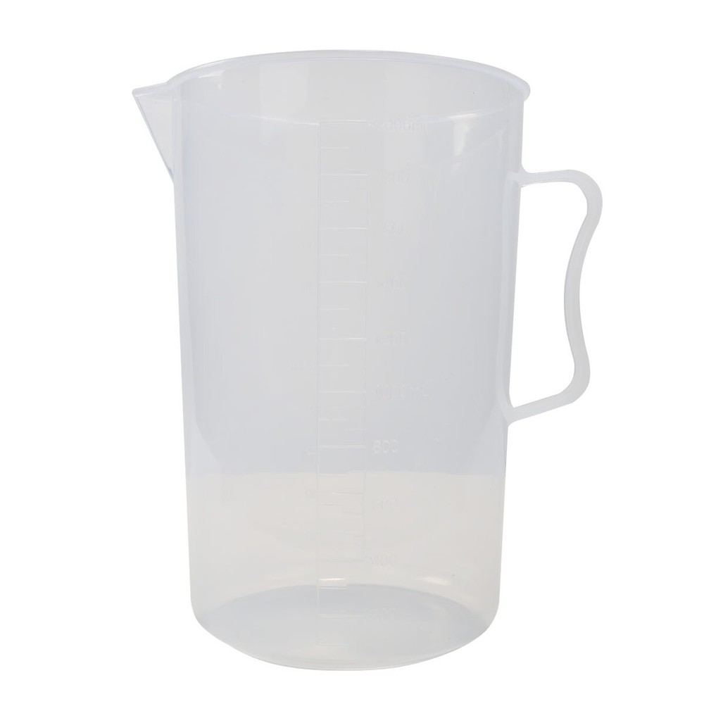 2000ml Clear PP Plastic Graduated Measuring Mixing Cup Jar Cooking Bakery Lab