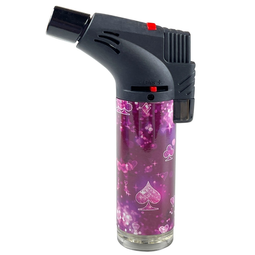 4Pack Jumbo 4" Single Jet Flame Torch Gun Lighter Refillable Lockable Peach gift