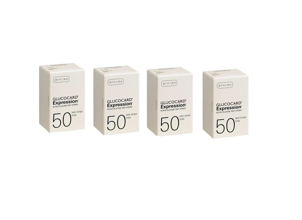 ARKRAY GLUCOCARD Expression Blood Glucose Test Strips, No Coding, 600 Test Strip