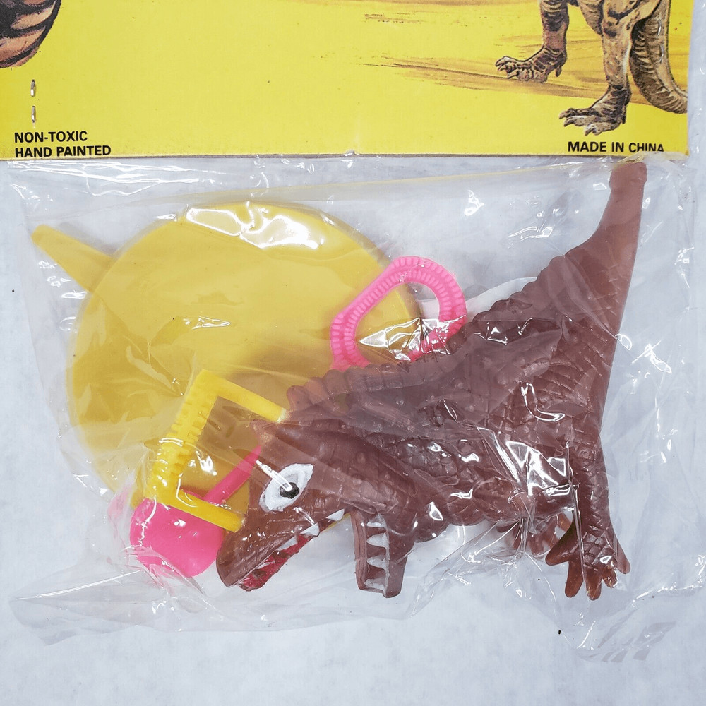 Vintage DINOSAUR Bubble Fun Set . Godzilla T-Rex