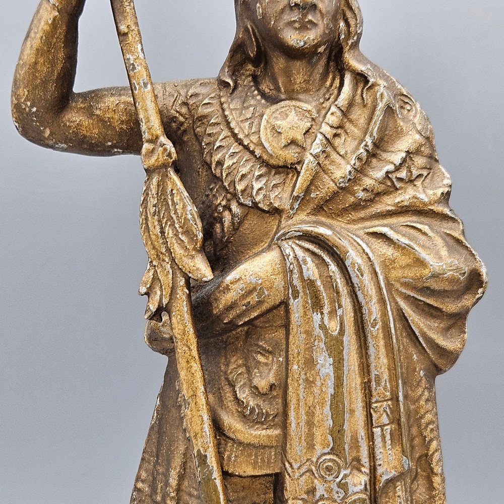 Pair Native American Warrior Bookends