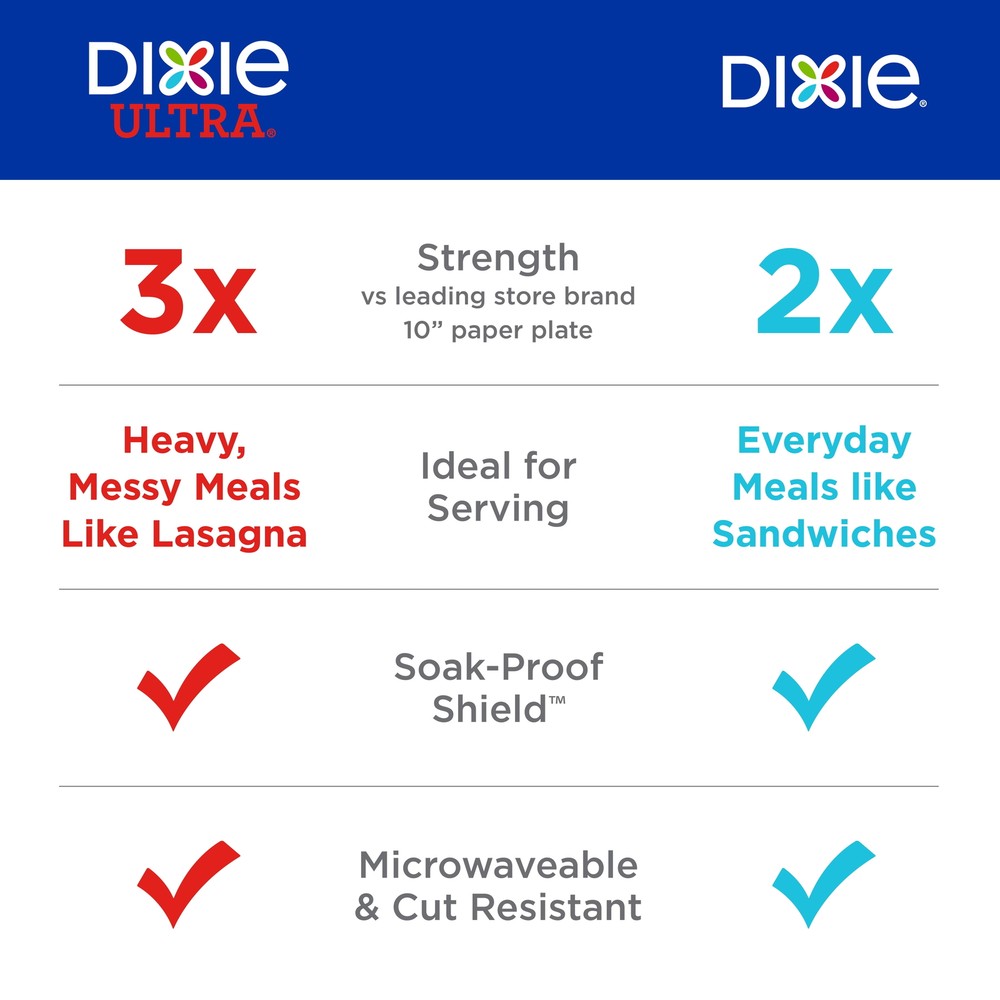 Disposable Paper Plates, 10", Multi-Color, 100 Count