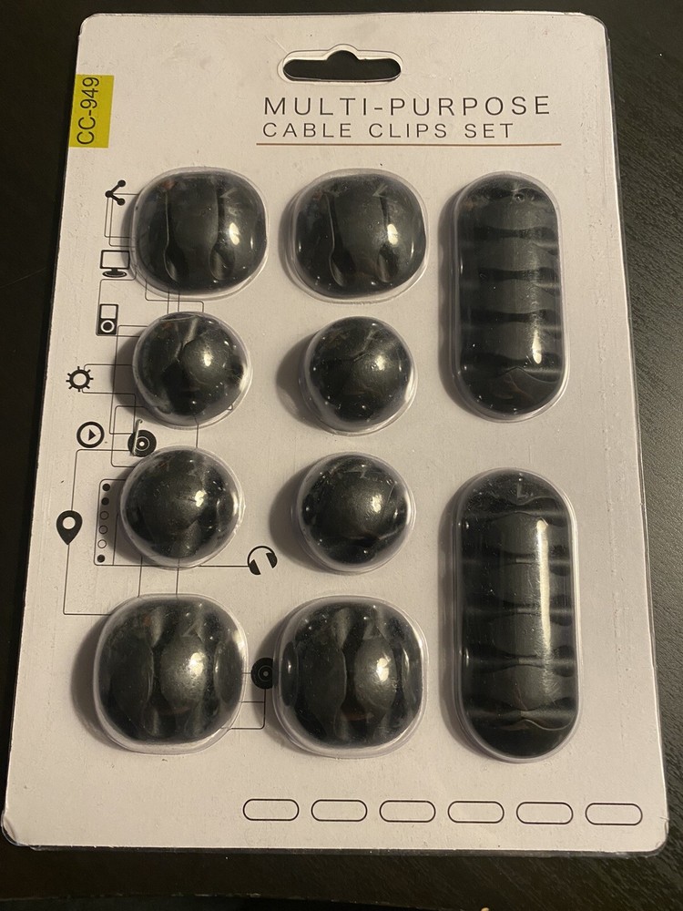 NEW! Multi-Purpose Cable Clips Set CC-949
