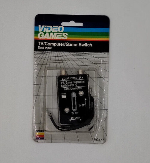 TV Computer Game Switch, Dual Input. Gemini VG177 NOS. VHF switch. Atari Switch.