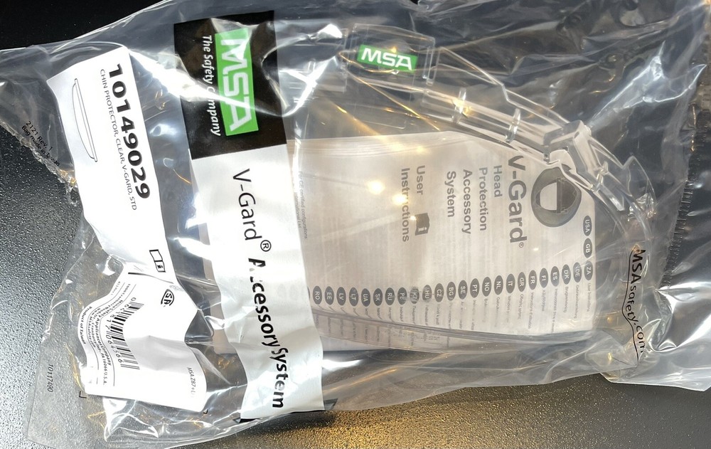 MSA 10149029 Chin Protector, Clear, Polycarbonate