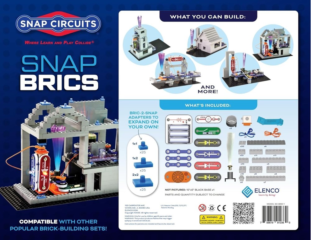 BRIC: Structures | Brick & Electronics Exploration Kit | Over 20 Stem & Brick...