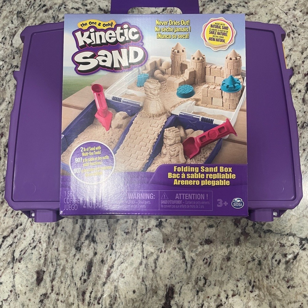 Folding Kinetic Sand Box Activity Kit
