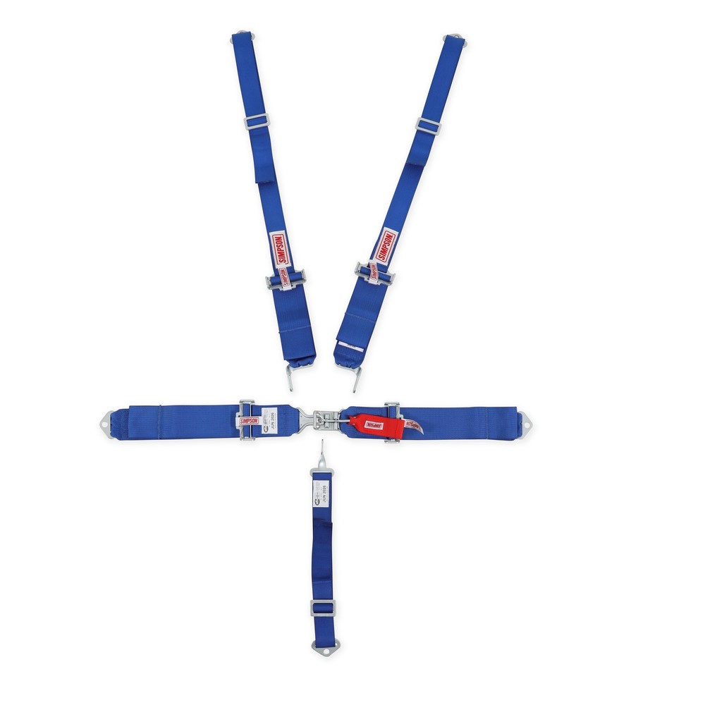 29063BLH Simpson Racing Latch and Link Lap Bolt-In 5-Point Pull-Down Harness