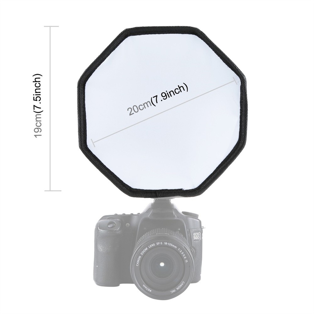 1Pcs Foldable Soft Flash Light Diffuser Softbox Cover Photography Flash Kit