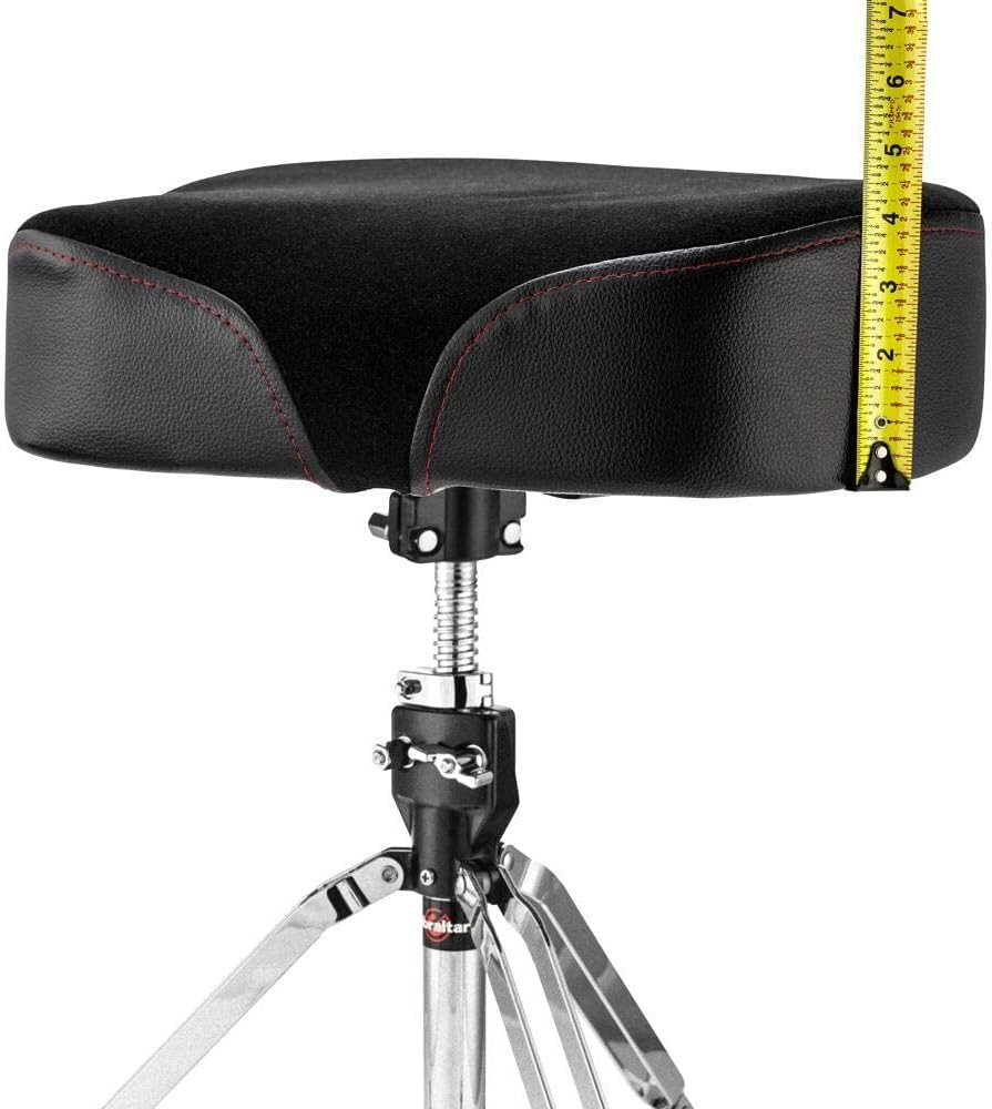 Gibraltar Pro Throne Drum Set Seat Oversized Saddle Padded
