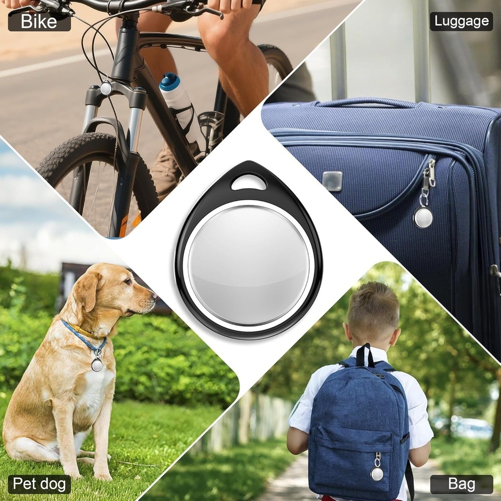 4 Pack Tracker Tags [Apple MFi Certified] Bluetooth Air Tracker Pair with App...