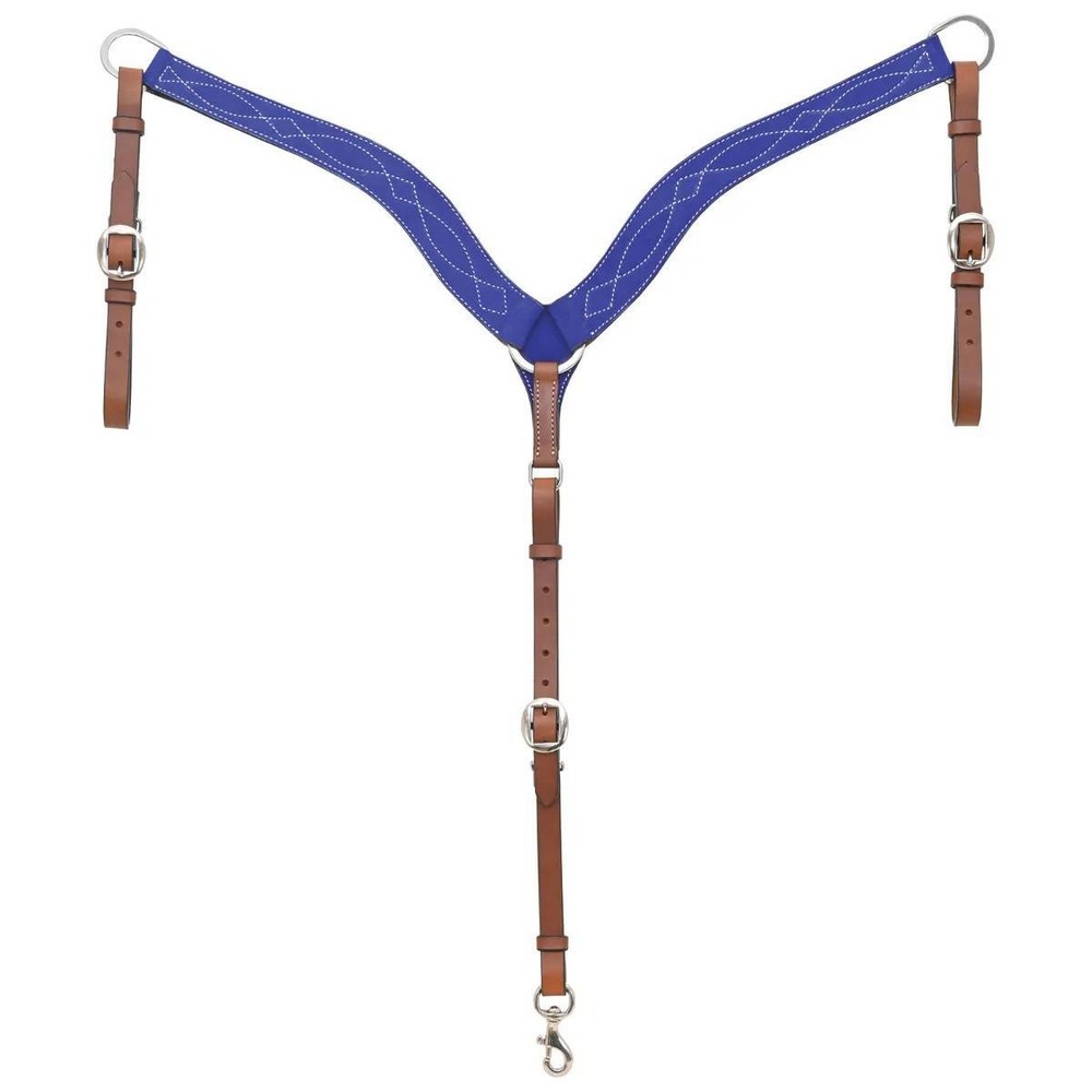 Circle Y Marfa Lights Suede Breast Collar