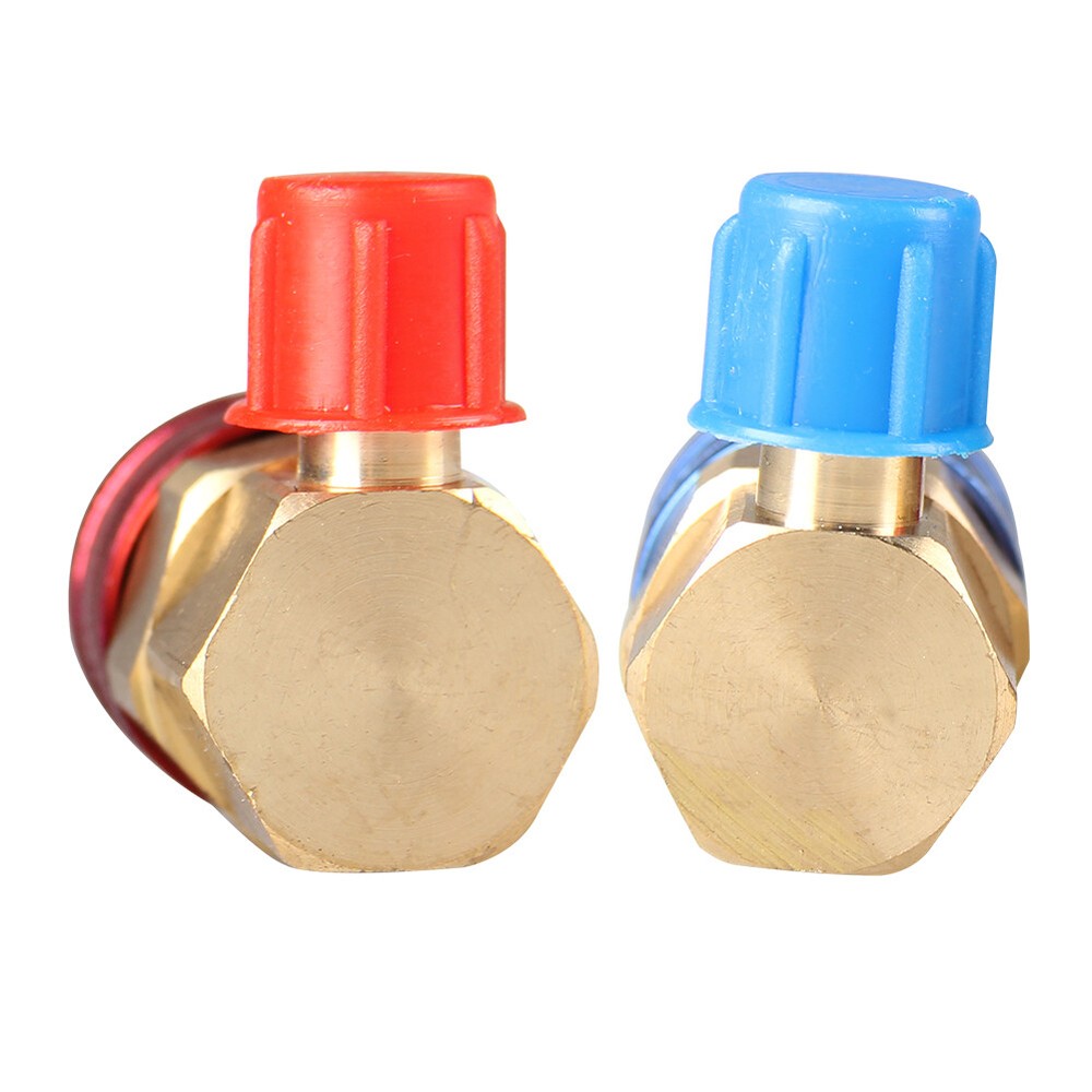 Gauge Car Auto A/C Manifold Conversion Kits Low/High Angle Quick Adapter Fitting