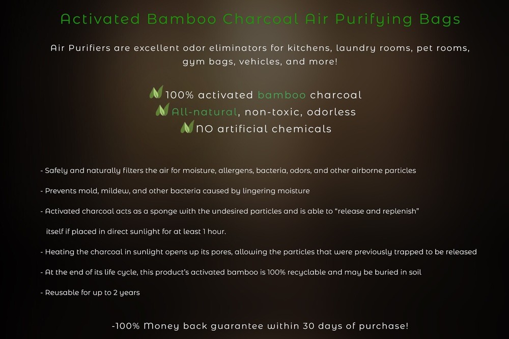 Naturally Activated Bamboo Charcoal Odor Neutralizer