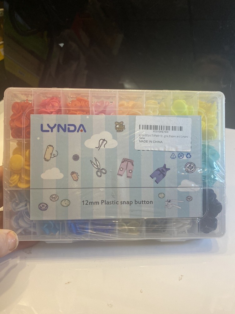 lynda 12 mm plastic snap button new 360 pieces