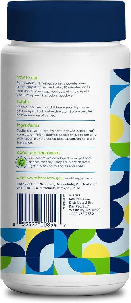 Carpet Refresher & Deodorizer Powder - Pet Safe, Plant Based Juniper Leaf Sce...