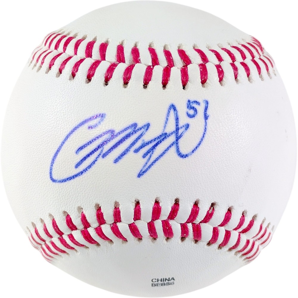 Conner Menez Signed Autograph Baseball San Francisco Giants Chicago Cubs Proof