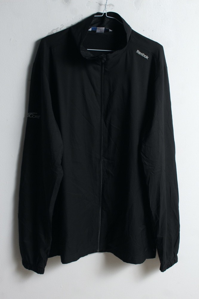 Reebok Mens Training Jacket - Black - Size L Large (k71)