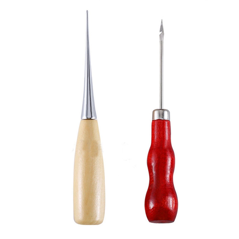 Leather Craft Punch Tools Kit Stitching Carving Working Sewing Needles Hand DIY