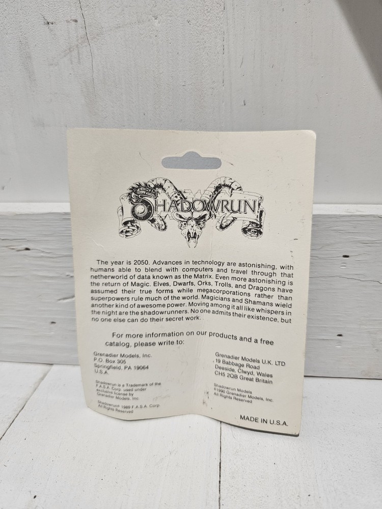 Grenadier Miniatures Shadowrun Leather Devils Gang Pack #1318- New
