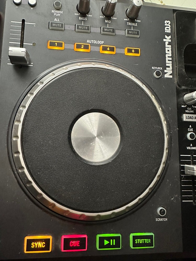 Numark DJ Controller iDJ3, USB iPod Dock Auto Loop Black Color, TESTED, No Cords