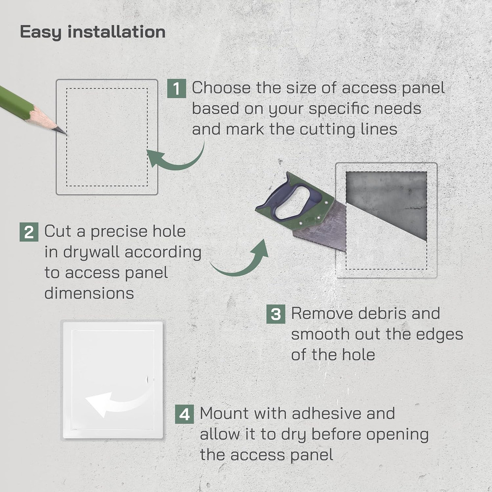 Vent Systems 10'' X 12'' Inch Metal Access Panel - Easy Access Doors - Access Pa