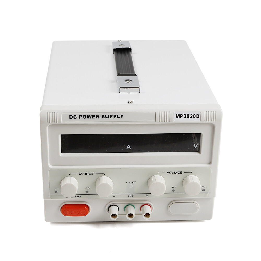 DC Power Supply Variable 30V 20A Adjustable High Precision Digital & Power Cord