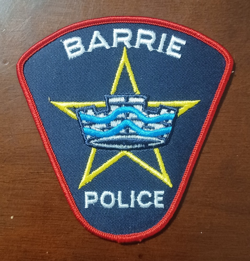 Barrie Ontario Police Shoulder Patch Canada