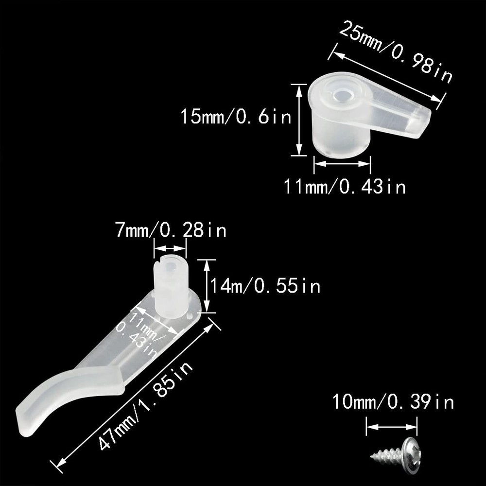 20 Sets/Pack Plastic Ceiling Light Fixed Clips Light Mounting Brackets Holder...