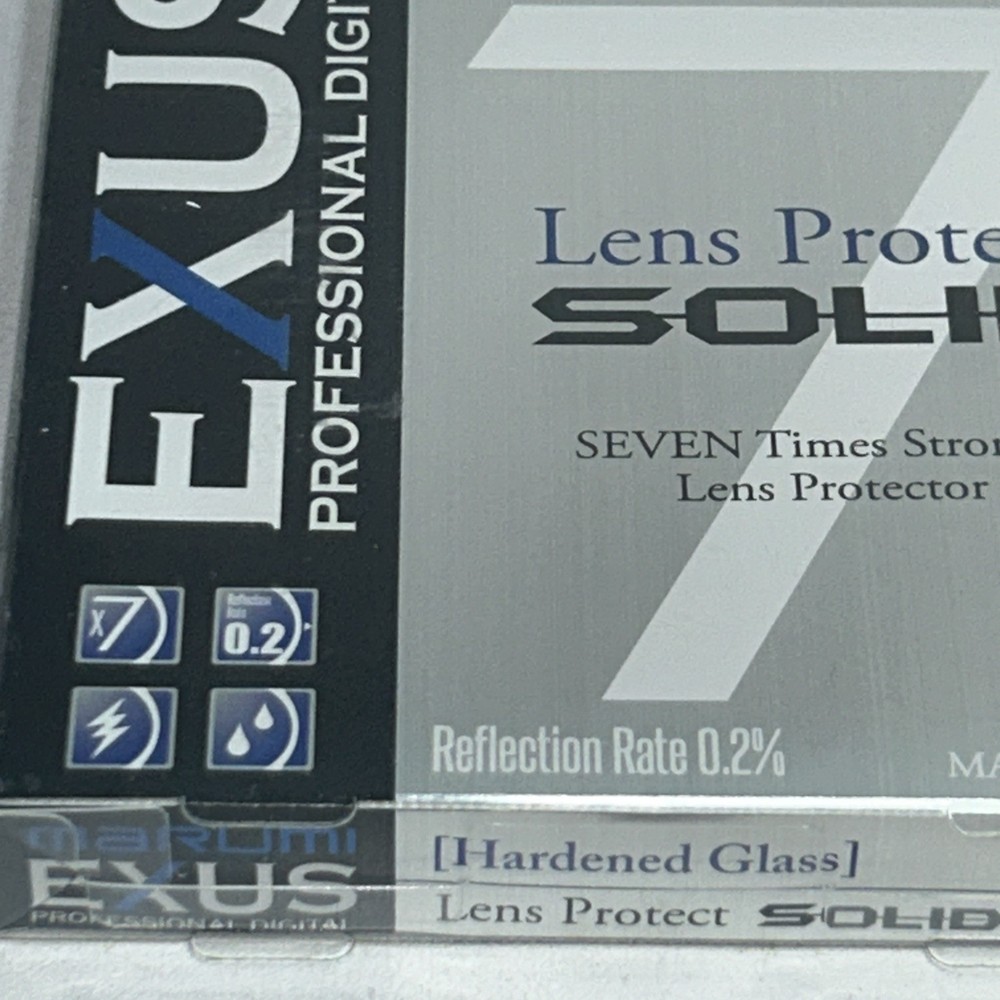 New Exus Lens Protect Solid 7, 62 mm, Seven Times Stronger
