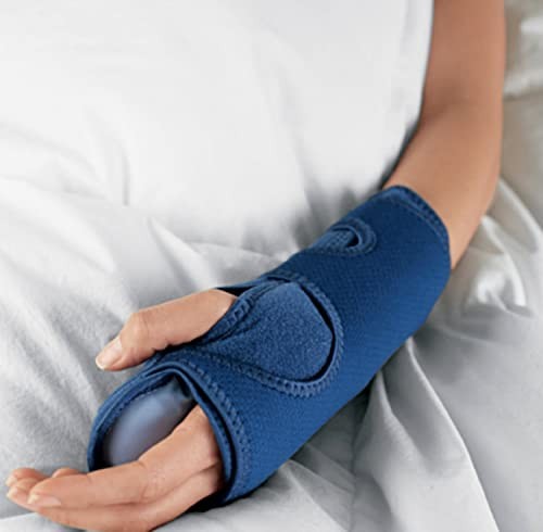 ACE Night Wrist Sleep Support, Adjustable, Blue, Helps Blue