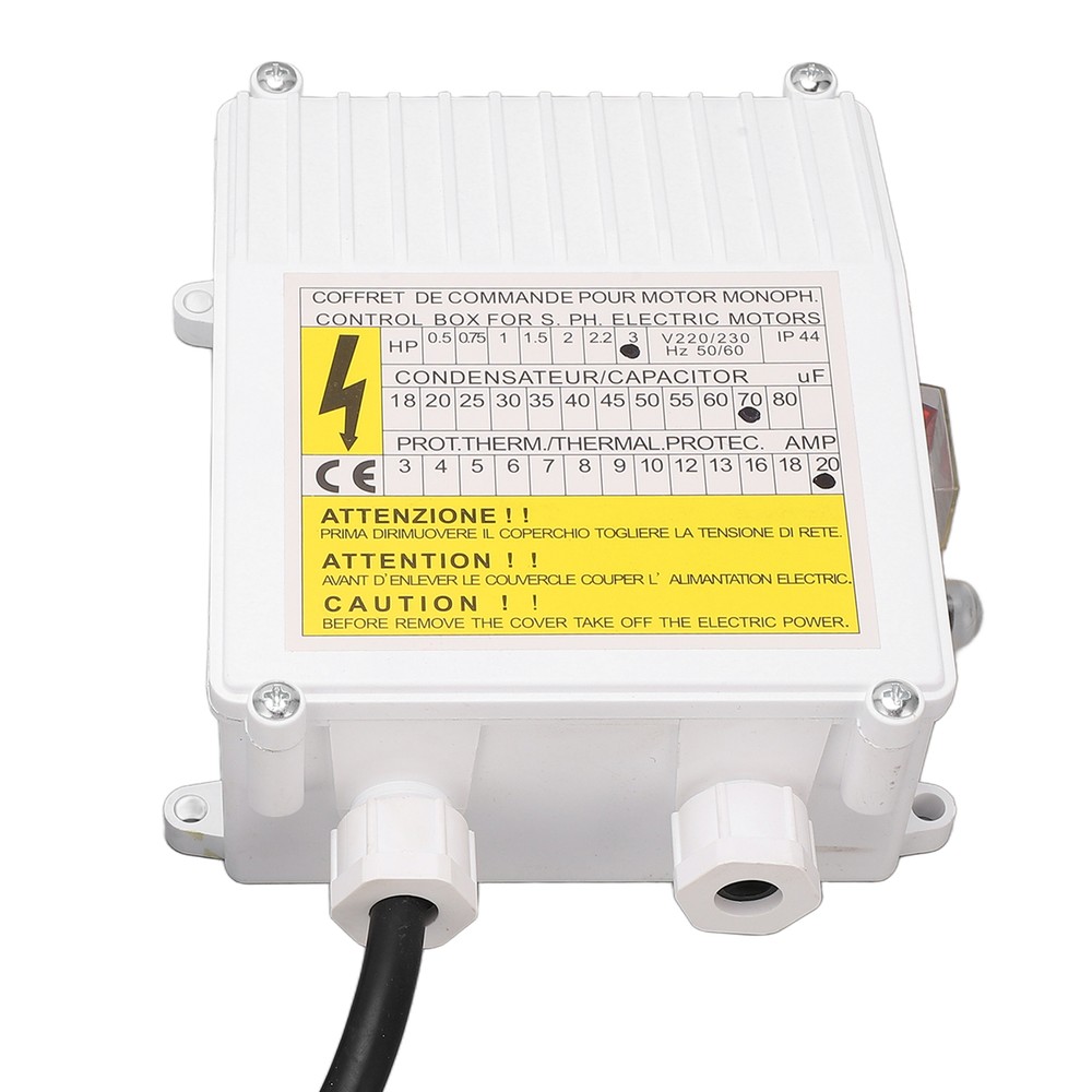 Deep Well Pump Control Box Household 3.0 Submersible Switch Controller 2.2